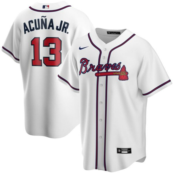 Ronald Acuña Jr. Atlanta Braves Nike Youth Alternate Replica Player Jersey - White