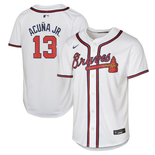 Ronald Acuña Jr. Atlanta Braves Nike Youth Home Limited Player Jersey - White