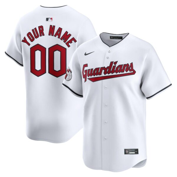 Cleveland Guardians Nike Youth Home Limited Custom Jersey - White