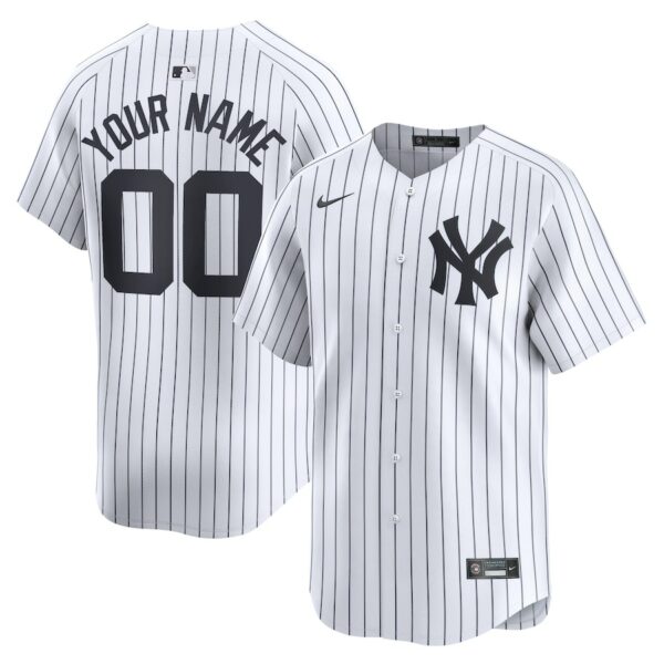 New York Yankees Nike Youth Home Limited Custom Jersey - White