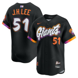 Men's San Francisco Giants Jung Hoo Lee Nike Black 2025 City Connect Limited Jersey