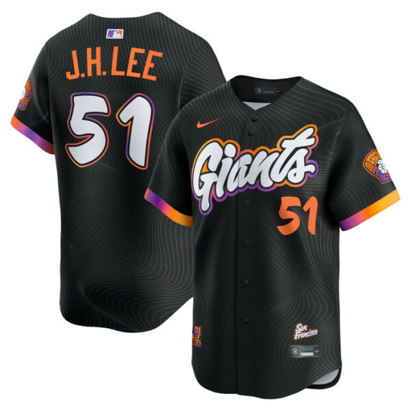 Men's San Francisco Giants Jung Hoo Lee Nike Black 2025 City Connect Limited Jersey