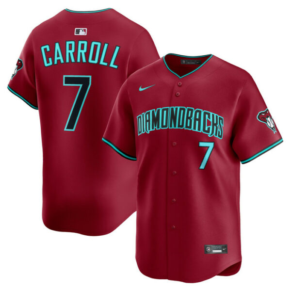 Men's Arizona Diamondbacks Corbin Carroll Nike Red Alternate Limited Jersey