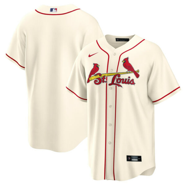 Men's St. Louis Cardinals Nike Cream Alternate Replica Team Jersey
