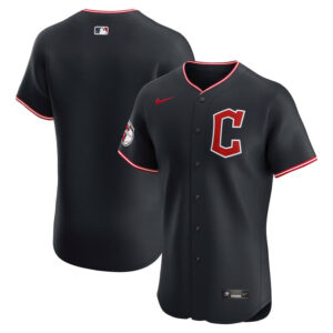 Men's Cleveland Guardians Nike Navy Elite Jersey