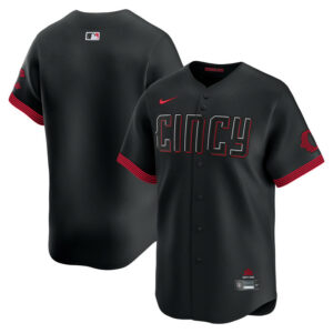 Men's Cincinnati Reds Nike Black City Connect Limited Jersey