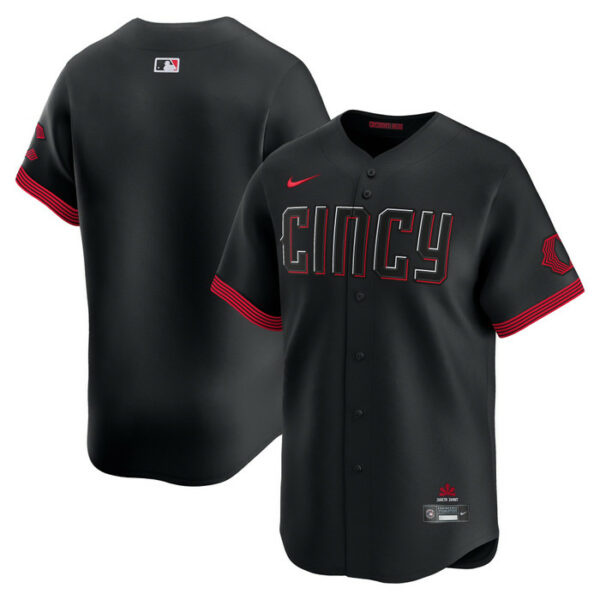 Men's Cincinnati Reds Nike Black City Connect Limited Jersey