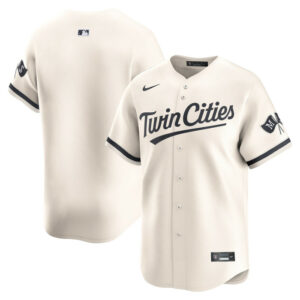 Men's Minnesota Twins Nike Cream Alternate Limited Jersey
