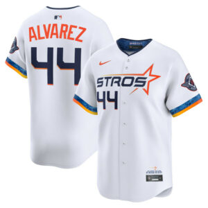 Men's Houston Astros Yordan Alvarez Nike White 2025 City Connect Limited Player Jersey