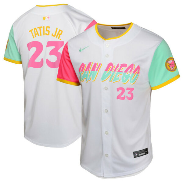 Youth San Diego Padres Fernando Tatis Jr. Nike White City Connect Limited Player Jersey