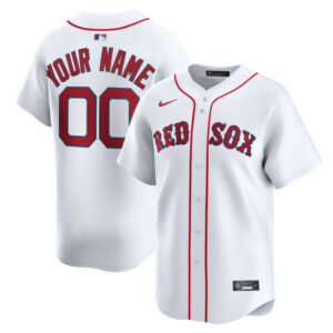 Men's Boston Red Sox Nike White Home Limited Custom Jersey