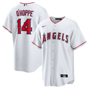 Men's Los Angeles Angels Logan O'Hoppe Nike White Home Replica Jersey