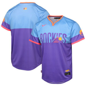 Youth Colorado Rockies Nike Purple/Light Blue 2025 City Connect Limited Jersey
