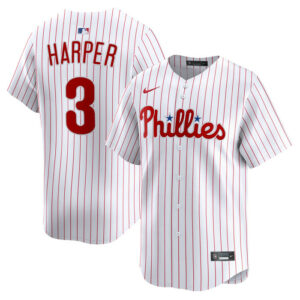 Men's Philadelphia Phillies Bryce Harper Nike White Home Limited Player Jersey