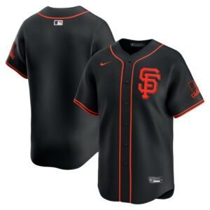 Men's San Francisco Giants Nike Black Alternate Limited Jersey
