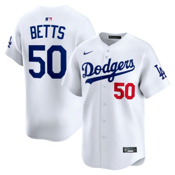 Men's Los Angeles Dodgers Mookie Betts Nike White Home Limited Player Jersey