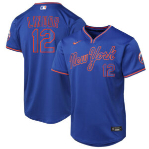 Youth New York Mets Francisco Lindor Nike Royal Alternate Limited Player Jersey
