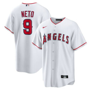 Men's Los Angeles Angels Zach Neto Nike White Home Replica Jersey