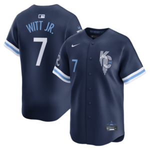 Men's Kansas City Royals Bobby Witt Jr. Nike Navy City Connect Limited Player Jersey
