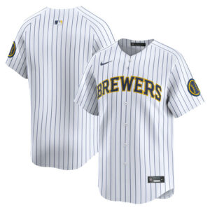 Men's Milwaukee Brewers Nike White Alternate Limited Jersey