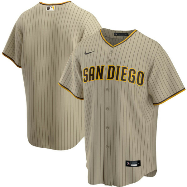 Men's San Diego Padres Nike Tan Alternate Replica Team Jersey