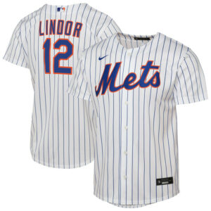 Youth New York Mets Francisco Lindor Nike White Home Replica Player Jersey