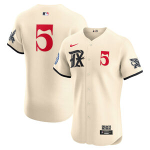 Men's Texas Rangers Corey Seager Nike Cream City Connect Elite Jersey
