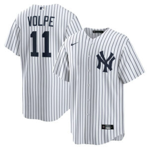 Men's New York Yankees Anthony Volpe Nike White Home Replica Player Jersey