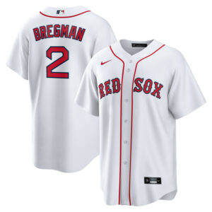 Men's Boston Red Sox Alex Bregman Nike White Home 1.0 Replica Player Jersey