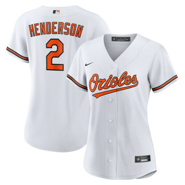 Women's Baltimore Orioles Gunnar Henderson Nike White Replica Player Jersey