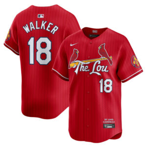 Men's St. Louis Cardinals Jordan Walker Nike Red City Connect Limited Player Jersey