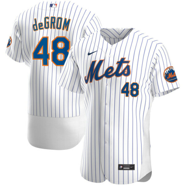 Men's New York Mets Jacob deGrom Nike White Home Player Jersey