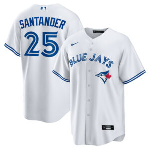 Men's Toronto Blue Jays Anthony Santander Nike White Home Replica Jersey