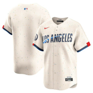 Men's Los Angeles Dodgers Nike Cream City Connect Limited Jersey