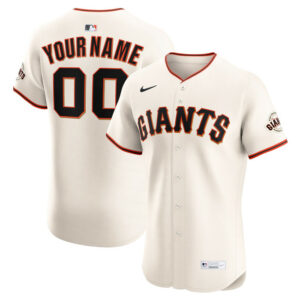 Men's San Francisco Giants Nike Cream Home Elite Custom Jersey