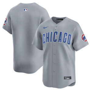 Men's Chicago Cubs Nike Gray Road Limited Jersey