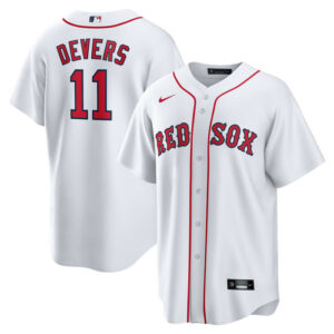 Men's Boston Red Sox Rafael Devers Nike White Home Replica Jersey