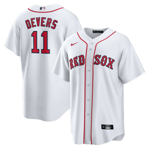Men's Boston Red Sox Rafael Devers Nike White Home Replica Jersey