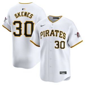 Youth Pittsburgh Pirates Paul Skenes Nike White Home Limited Player Jersey
