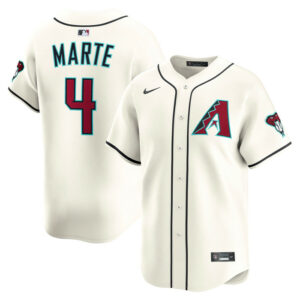 Men's Arizona Diamondbacks Ketel Marte Nike Cream Home Limited Player Jersey