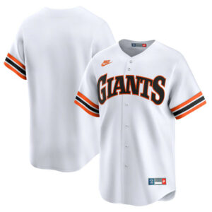 Men's San Francisco Giants Nike White Throwback Cooperstown Collection Limited Jersey