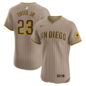 Men's San Diego Padres Fernando Tatis Jr. Nike Sand Alternate Elite Player Jersey