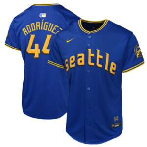 Youth Seattle Mariners Julio Rodriguez Nike Navy City Connect Limited Player Jersey