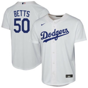 Youth Los Angeles Dodgers Mookie Betts Nike White Home Replica Player Jersey