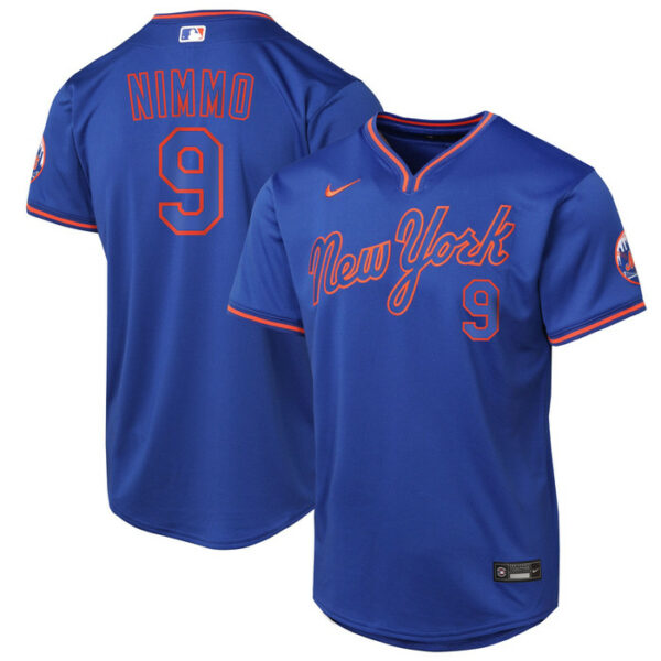 Youth New York Mets Brandon Nimmo Nike Royal Alternate Limited Player Jersey