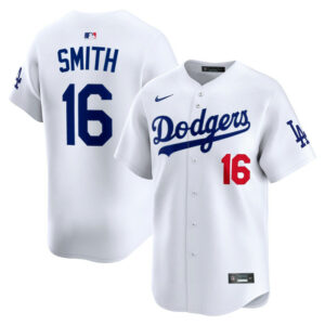 Men's Los Angeles Dodgers Will Smith Nike White Home Limited Player Jersey