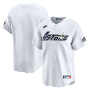 Men's Houston Astros Nike White Throwback Cooperstown Collection Limited Jersey