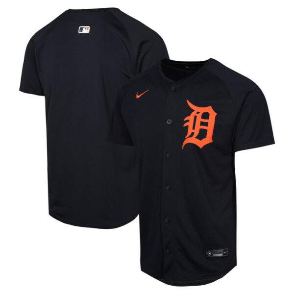Youth Detroit Tigers Nike Navy Alternate Limited Jersey