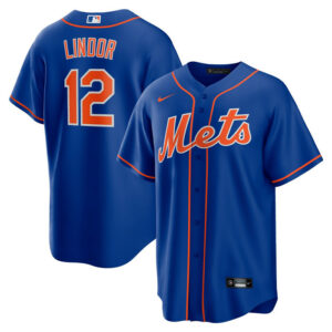 Men's New York Mets Francisco Lindor Nike Royal Big & Tall Alternate Replica Player Jersey