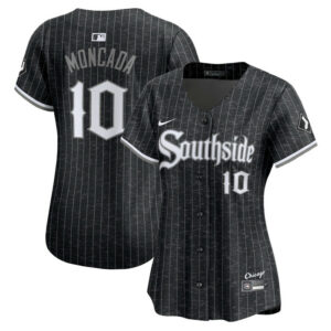 Women's Chicago White Sox Yoan Moncada Nike Black City Connect Limited Player Jersey